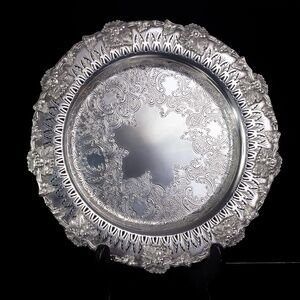 Vintage Birks Silver Tray Rideau Plate 12"